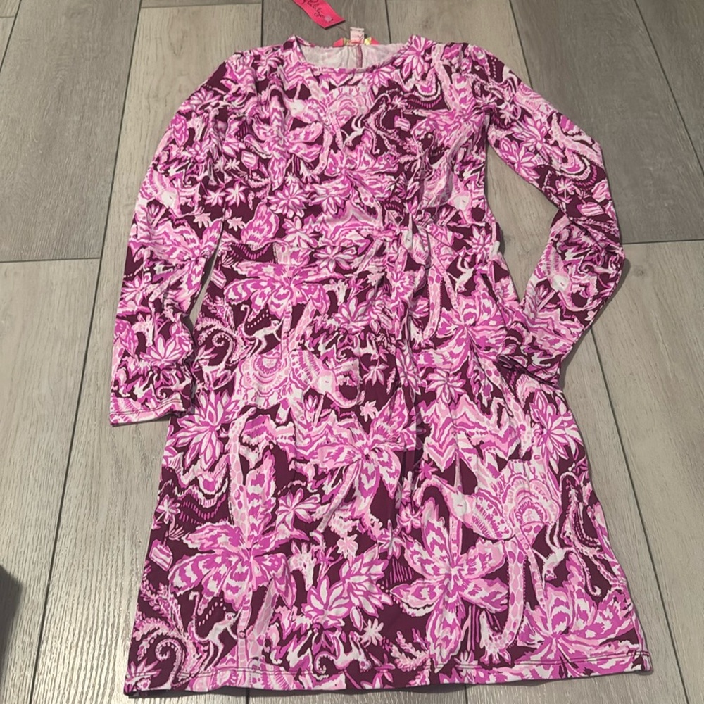NWT Lilly Pulitzer Lynn Long Sleeve Twist Dress Size XS